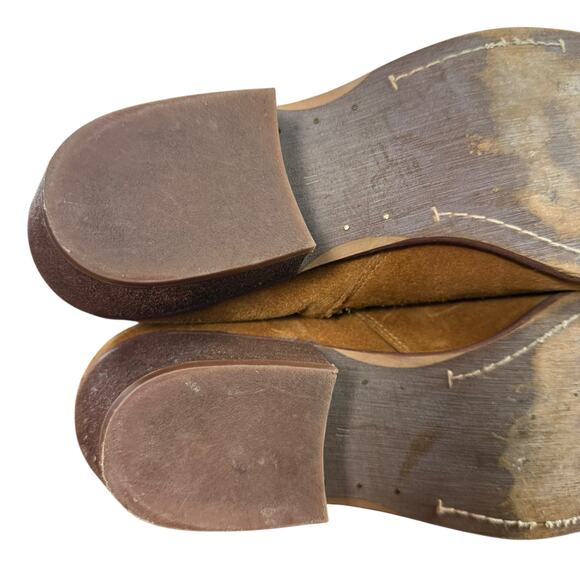 Sam Edelman Polina Suede Leather Chunky Block Heel Ankle Boots Booties Shoes 11 - Picture 14 of 16